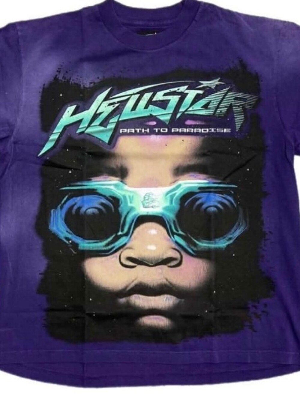 Hellstar Purple Googles Graphic Logo T-Shirt Path to Paradise 2XL, XXL New